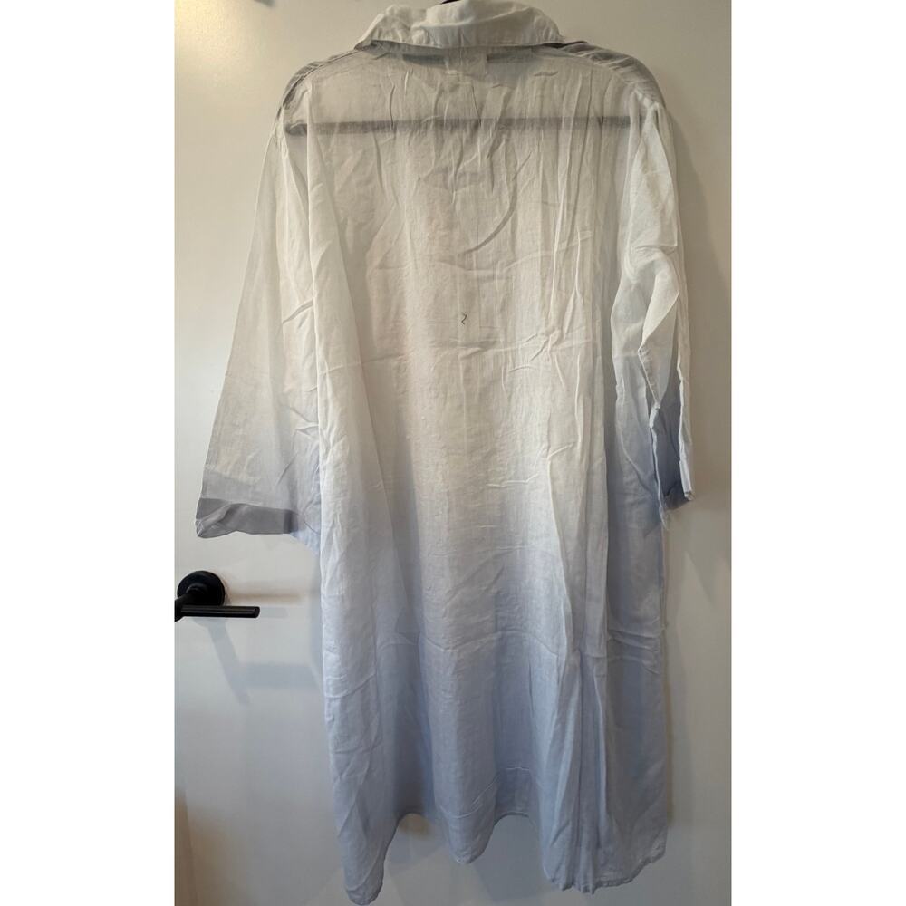 Rhea Embroidered Long Sleeve Cover Up Dress - See Description - Picture 4 of 8